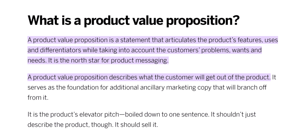 Product value proposition description from Qualtrics